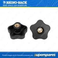 2 x Rhino Rack M10 Turn Knob Replacement SP336 - Suits Recovery Tracks Bracket