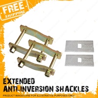 Pair Rear Extended Shackles Leaf Spring Wedges for Mitsubishi Triton ML MN 06-15