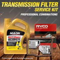 Ryco Transmission Filter + Full SYN Oil Kit for Toyota Landcruiser 70 80 100 SER