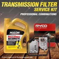 Ryco Transmission Filter + Full Synthetic Oil Kit for Toyota Corolla AE80 82 86