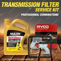 Ryco Transmission Filter + Full SYN Oil Kit for Landrover Range Rover P38A V8