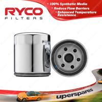 Ryco Motorcycle Oil Filter for Harley Davidson Various Chrome Spin-on RMZ110C