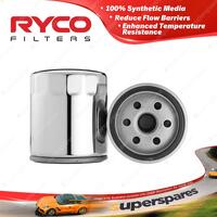 Ryco Motorcycle Oil Filter for Harley Davidson Various Chrome Spin-on RMZ112C