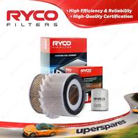 Ryco Oil Air Filter for Ford Econovan JG JH 4cyl 2L Petrol FE 1997-2003