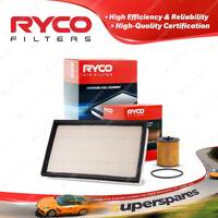 Ryco Oil Air Filter for Holden Vectra JSII JS V6 Petrol 2.6L 2.5L 99-01 00-03