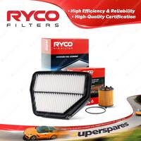 Ryco Oil Air Filter for Holden Captiva CG II 4cyl 2.4L Petrol LE5 LE9 2011-On