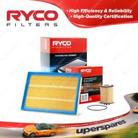 Ryco Oil Air Filter for Holden Combo Van Barina XC 4cyl 1.4L Petrol Z14XEP
