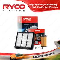 Ryco Oil Air Filter for Hyundai I30 FD 4cyl 1.6L D4FB 09/2007-02/2008