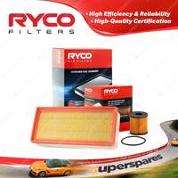 Ryco Oil Air Filter for Citroen C5 2.0 HDI X7 4cyl Turbo Diesel DW10BTED4