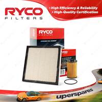 Ryco Oil Air Filter for Holden Astra PJ Cascada CJ Cruze JH Turbo 4cyl 1.6L 1.4L