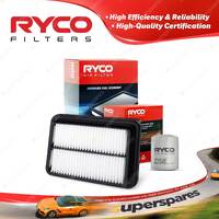 Ryco Oil Air Filter for Toyota Corolla AE82 4cyl 1.6L Petrol 4A-LC 1985-05/1989