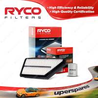 Ryco Oil Air Filter for Honda Prelude BB 4cyl 2.2L Petrol H22A4 02/2002-07/2002