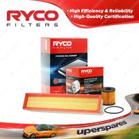 Ryco Oil Air Filter for Peugeot 307 T6 4cyl 1.6L Petrol 10/2005-06/2009 TU5JP4