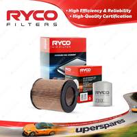 Ryco Oil Air Filter for Mazda B2500 Bravo UFY0W 4cyl 2.5L Turbo Diesel 96-99