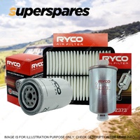 Ryco Oil Air Fuel Filter Service Kit for Falcon BA I-II T Barra190T 240T 182