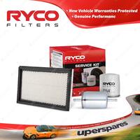 Ryco Oil Air Fuel Filter Service Kit for Holden Berlina Calais VN VP VR S