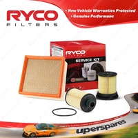 Ryco Oil Air Fuel Filter Service Kit for Chrysler 300 LX V6 3L Diesel