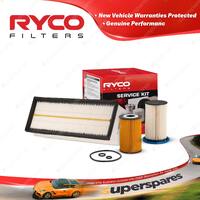 Ryco Oil Air Fuel Filter Service Kit for Audi Q3 8U 2.0 TDI 4cyl 2L Turbo Diesel