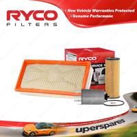 Ryco Oil Air Fuel Filter Service Kit for Ssangyong Rexton 2 Rx270 Y200 2004-2013