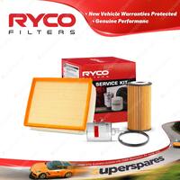 Ryco Oil Air Fuel Filter Service Kit for Audi A4 B7 2.0 TFSI 2005-2008