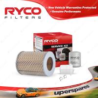 Ryco Oil Air Fuel Filter Service Kit for Nissan Caball C240 C340 1973-1981