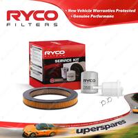 Ryco Oil Air Fuel Filter Service Kit for Toyota Corolla AE80 AE82 1985-1989