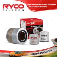 Ryco Oil Air Fuel Filter Service Kit for Holden Rodeo TFS54 TFS55 G3 6 TFS6 R7 9