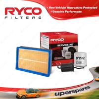 Ryco Oil Air Fuel Filter Service Kit for Ford Telstar AT AV AX AY 87-92