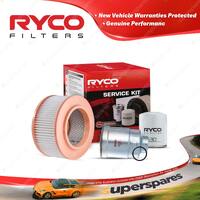 Ryco Oil Air Fuel Filter Service Kit for Kia Pregio 3VRS CT 2002-2006