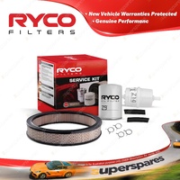 Ryco Oil Air Fuel Filter Service Kit for Chrysler Valiant VE VF 160BHP 1967-1970