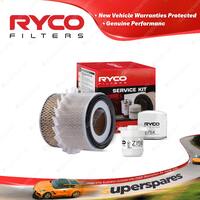 Ryco Oil Air Fuel Filter Service Kit for Ford Econovan SGMR 05/1984-10/1985
