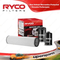 Ryco Oil Air Fuel Filter Service Kit for Ford Tractor 5610S Diesel 268