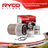 Ryco Oil Air Fuel Filter Service Kit for Ford Trader 3.5L SL 1984-1989