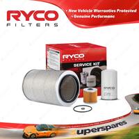 Ryco Oil Air Fuel Filter Service Kit for Hino Harrier Gd GD 06/1991-1996