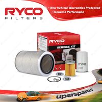 Ryco Oil Air Fuel Filter Service Kit for Hino Ranger 6 FD1 Super 05/1997-01/2003