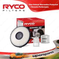 Ryco Oil Air Fuel Filter Service Kit for Mitsubishi Lancer CB 09/1990-11/1991