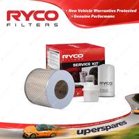 Ryco Oil Air Fuel Filter Service Kit for Toyota 4 Runner RN130 10/1989-1992