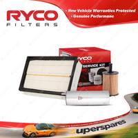 Ryco Oil Air Fuel Filter Service Kit for Volkswagen Multivan T5 TDI 2008-2008