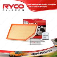 Ryco Oil Air Fuel Filter Service Kit for Volvo S60 T4 1.6L B4164T 10/2011-On