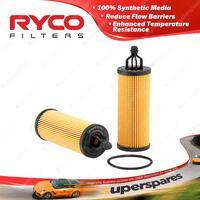 Ryco Oil Filter for Jeep Cherokee KL Grand Cherokee WK Wrangler JK Petrol