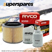 Ryco 4WD Air Oil Fuel Filter Service Kit for Nissan Patrol GU IV TD42T