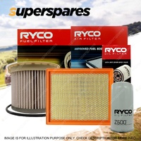 Ryco 4WD Air Oil Fuel Filter Service Kit for Isuzu D-MAX 4JJ1 - up to 05/12