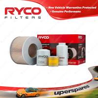 Ryco 4WD Filter Service Kit for Toyota Landcrusier HZJ80R 1HZ 01/1990-02/1998