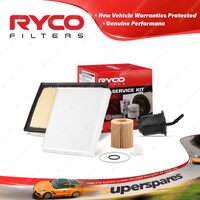 Ryco 4WD Filter Service Kit For Toyota Prado GRJ150R V6 4.0 2009-On