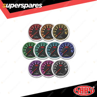 SAAS Tachometer 0-9K RPM Shiftlite 80mm In Dash Muscle Series 3 Black