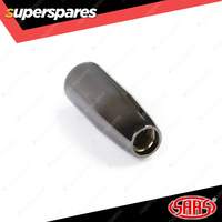 SAAS Billet Car Gear Stick Shift Knob - Black Chrome Finish 90mm Length