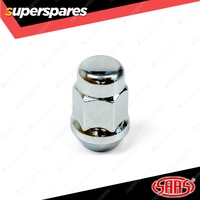 SAAS Wheel Nuts Acorn Bulge 12 x 1.50 Chrome Finish 35mm Length - in a Pack of 5