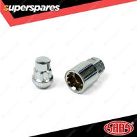 SAAS Lock Nuts Splined Drive Series Bulge Style 7/16 Inch UNF - in a Pack of 4