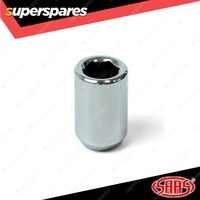 SAAS Wheel Nuts Internal Hex 1/2 Inch Chrome Finish 33mm Length Pack of 20