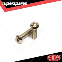 6 x SAAS Boss Kit Chrome Allen Key Screws Suit Classic Steering Wheels